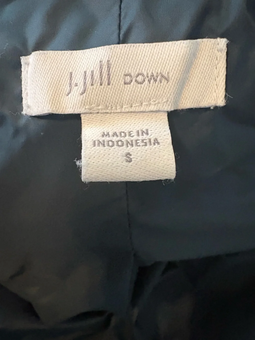 J.Jill Down Quilted Puffer Vest in Deep Teal with Sherpa Collar Size Small - Picture 15 of 15